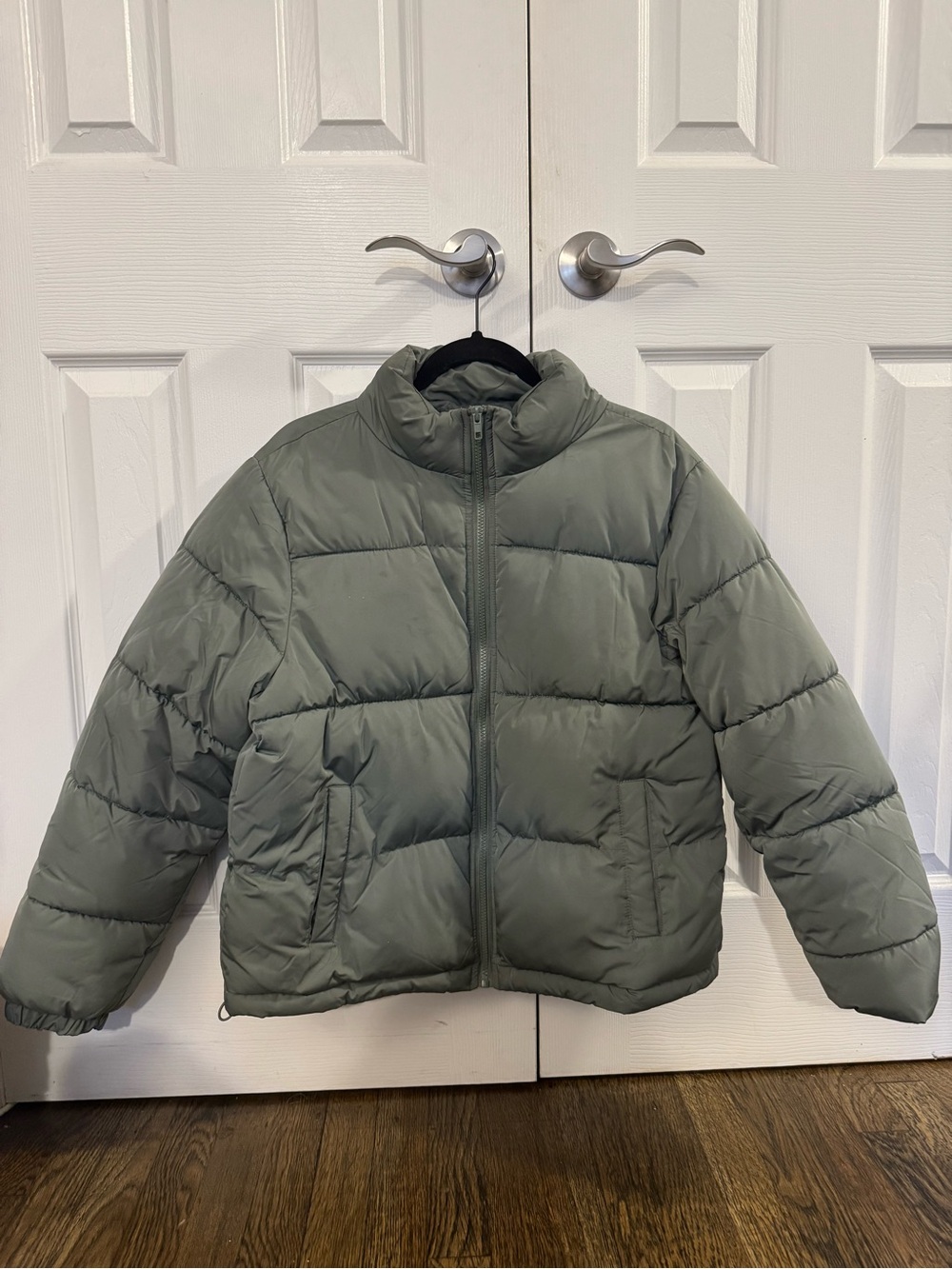 Forever 21 Sage Green Puffer Jacket